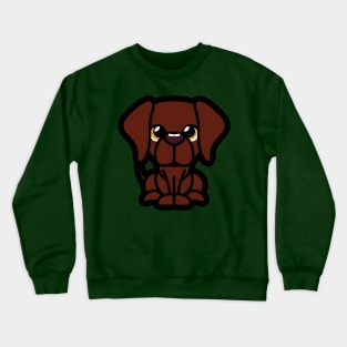 Chocolate Labrador Tooniefied Crewneck Sweatshirt